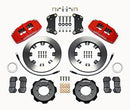 Wilwood Dynapro 6 Front Hat Kit 12.19in Red 2012 Fiat 500 w/ Lines-2