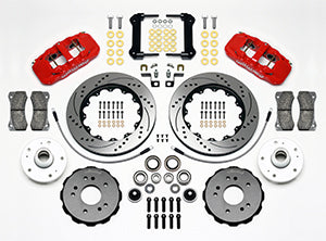 Wilwood AERO6 Front Truck Kit 14.25in Drill Red 97-03 Ford F150