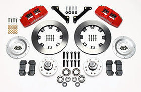 Wilwood Dynapro 6 Front Hub Kit 12.19in Drilled Red 79-81 Camaro - 0