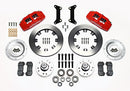 Wilwood Dynapro 6 Front Hub Kit 12.19in Red 79-87 GM G Body-2