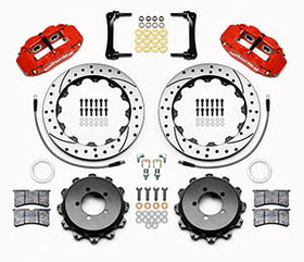 Wilwood Narrow Superlite 4R Rear Kit 12.88in Drilled Red 2012-Up Toyota / Scion FRS w/Lines - 0