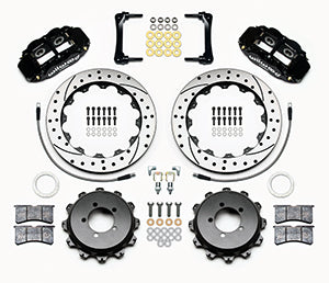 Wilwood Narrow Superlite 4R Rear Kit 12.88in Drilled 2012-Up Toyota / Scion FRS w/Lines