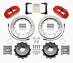 Wilwood Narrow Superlite 4R Rear Kit 12.88in Red 2012-Up Toyota / Scion FRS w/Lines