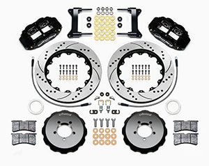 Wilwood Narrow Superlite 6R Front Hat Kit 14.00in Drilled 1999-2012 Subaru WRX w/Lines