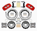 Wilwood AERO6 Front Hat Kit 14.00 Drilled Red 1999-2012 Subaru WRX w/Lines-2