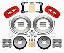 Wilwood AERO6 Front Hat Kit 14.00 Red 1999-2012 Subaru WRX w/Lines-2