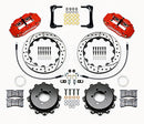 Wilwood Narrow Superlite 4R Rear Kit 12.88in Drilled Red 2008-2012 Subaru WRX w/Lines-2