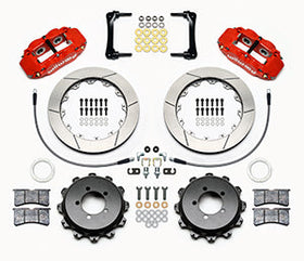 Wilwood Narrow Superlite 4R Rear Kit 12.88in Red 2008-2012 Subaru WRX w/Lines - 0