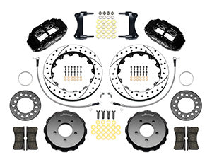 Wilwood Narrow Superlite 6R Front Hat Kit 12.88in Drilled 2005-Up Mazda Miata w/ Lines