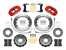 Wilwood Narrow Superlite 6R Front Hat Kit 12.88in Red 2005-Up Mazda Miata w/ Lines - 0