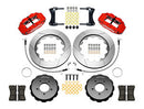 Wilwood Narrow Superlite 6R Front Hat Kit 14.00in Red 2005-Up Mazda Miata w/ Lines-2