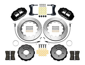Wilwood Narrow Superlite 6R Front Hat Kit 14.00in 2005-Up Mazda Miata w/ Lines