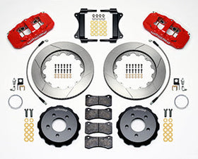 Wilwood AERO6 Front Hat Kit 14.25 Red 2008-2009 Pontaic G8 w/Lines - 0
