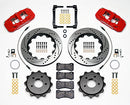 Wilwood AERO4 Rear Kit 14.25in Drilled Red 2008-2009 Pontaic G8 w/Lines-2