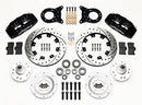 Wilwood Dynapro 6 Front Hub Kit 12.19in Drilled 1970-1973 Mustang Disc & Drum Spindle-2