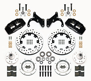 Wilwood Dynapro 6 Front Hub Kit 12.19in Drilled 69-70 Impala Drum/Disc 69-82 Vette