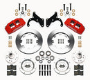 Wilwood Dynapro 6 Front Hub Kit 12.19in Red 69-70 Impala Drum/Disc 69-82 Vette-2