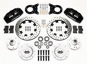 Wilwood Dynapro 6 Front Hub Kit 12.19in Drilled 1965-1969 Mustang Disc & Drum Spindle