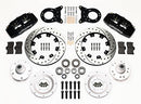 Wilwood Dynapro 6 Front Hub Kit 12.19in Drilled 1965-1969 Mustang Disc & Drum Spindle-2