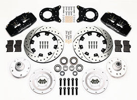 Wilwood Dynapro 6 Front Hub Kit 12.19in Drilled 1965-1969 Mustang Disc & Drum Spindle - 0