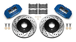 Wilwood DPHA Front Caliper & Rotor Kit Drilled Honda / Acura w/ 262mm OE Rotor - Competition Blue