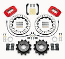 Wilwood Dynapro Radial Rear Kit 12.88in Drilled Red 2006-2007 Subaru WRX w/Lines-2