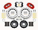 Wilwood Narrow Superlite 6R Front Hat Kit 12.88in Drill Red 2013-Up Ford Focus ST w/ Lines-2