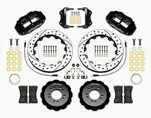 Wilwood Narrow Superlite 6R Front Hat Kit 12.88in Drilled 2013-Up Ford Focus ST w/ Lines