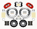 Wilwood Narrow Superlite 6R Front Hat Kit 12.88in Red 2013-Up Ford Focus ST w/ Lines-2