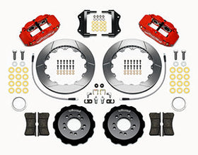 Wilwood Narrow Superlite 6R Front Hat Kit 12.88in Red 2013-Up Ford Focus ST w/ Lines - 0
