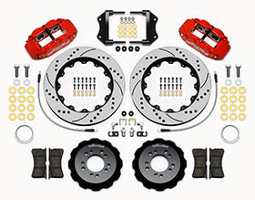 Wilwood Narrow Superlite 6R Front Hat Kit 14.00in Drill Red 2013-Up Ford Focus ST w/ Lines - 0
