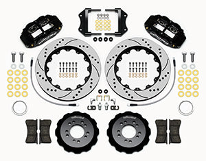 Wilwood Narrow Superlite 6R Front Hat Kit 14.00in Drilled 2013-Up Ford Focus ST w/ Lines
