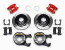 Wilwood D154 P/S P-B Kit Drilled-Red 12 Bolt 2.81in Offset Staggered Shock-2