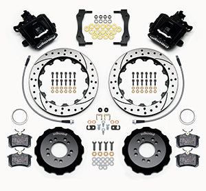Wilwood Combination Parking Brake Rear Kit 12.88in Drilled 2013-Up Ford Focus ST w/ Lines