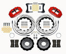 Wilwood Narrow Superlite 6R Front Hat Kit 14.00in Drilled Red 2008-up Hyundai Genesis Coupe w/Lines-2