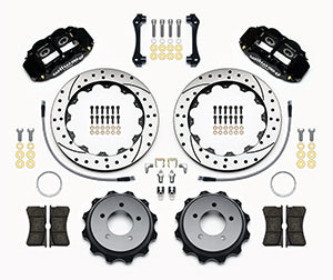 WILWOOD FNSL4R Rear Kit,12.88", Drilled 2008-up Hyundai Genesis Coupe w/Lines