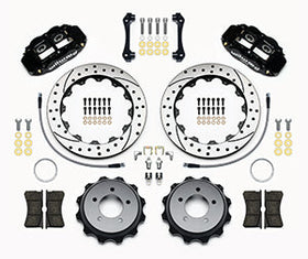 WILWOOD FNSL4R Rear Kit,12.88", Drilled 2008-up Hyundai Genesis Coupe w/Lines - 0