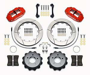 WILWOOD FNSL4R Rear Kit,12.88", Red 2008-up Hyundai Genesis Coupe w/Lines