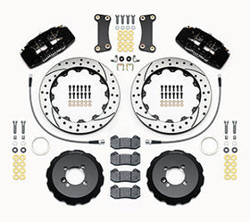 Wilwood Dynapro 6 Front Hat Kit 12.88in Drilled 2002-Up Mini Cooper w/ Lines - 0