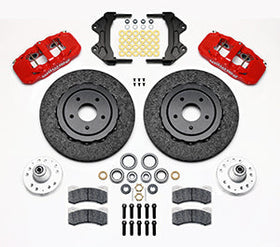 WILWOOD AERO6 Dynamic Front Kit,14.00" C/SiC Rotor,Red WWE ProSpindle - 0