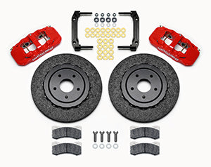 WILWOOD AERO6 Dynamic Front Kit,14.00" C/SiC Rotor,Red 97-04 Corvette C5/Z06 05-