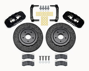 WILWOOD AERO6 Dynamic Front Kit,14.00" C/SiC Rotor,Black 97-04 Corvette C5/Z06 0