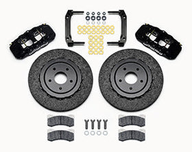 WILWOOD AERO6 Dynamic Front Kit,14.00" C/SiC Rotor,Black 97-04 Corvette C5/Z06 0 - 0
