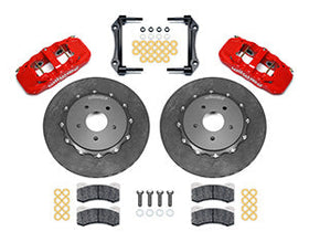 WILWOOD AERO4 Dynamic Rear P-Brk Kit,14.00" C/SiC,Red 97-04 Corvette C5/Z06 05-1 - 0
