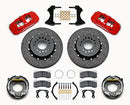 WILWOOD AERO4 Dynamic Rear P-Brk Kit,14.00" C/SiC,Red Big Ford New Style 2.50" O-2