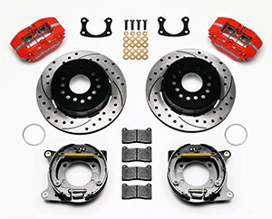 Wilwood Dynapro Lug Mount P/S P-B Kit Drilled-Red New Big Ford 2.50in Offset