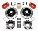 Wilwood Dynapro Dust-Boot P/S Park Brake Kit Drilled Red Big Ford 2.36in Offset-2
