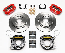 Wilwood Dynapro Dust-Boot P/S Park Brake Kit Red Big Ford 2.36in Offset - 0