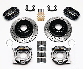 Wilwood Dynapro Dust-Boot P/S Park Brake Kit Drilled Small Ford 2.66in Offset - 0
