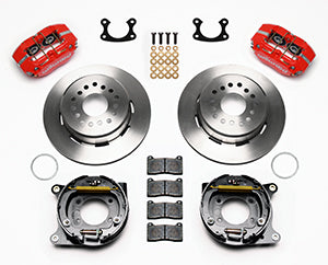 Wilwood Dynapro Dust-Boot P/S Park Brake Kit Red Small Ford 2.50in Offset